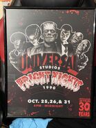 Retro “Fright Nights 1990” Monsters [Rare] [Misprint] Poster [From HorrorUnearthed]