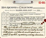 The 2002 archive registry with notes from The Caretaker.