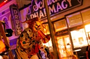 Jack The Clown making an appearance in the Lights, Camera, Hacktion scarezone Image from Universal Orlando Resort