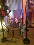 Body Collectors Bladed wheelchair from Body Collectors: Collection of the Past during Halloween Horror Nights: Reflections of Fear (2008) Image from HorrorUnearthed