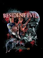 Licker's appearance on the Resident Evil HHN 23 T-Shirt Design