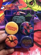 HHN 29 Stranger Things 4 Pack Button Set [From HorrorUnearthed]