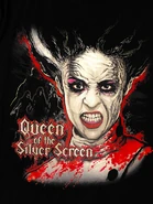 Bride Of Frankenstein Queen of The Silver Screen T-Shirt artwork design for the Universal Monsters: The Bride of Frankenstein Lives Haunted House.