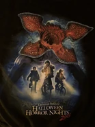 HHN 28 Stranger Things Red & Black Hoodie [Back] [From HorrorUnearthed]