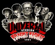 Fright Nights 1991 Remastered Retro logo