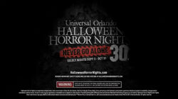 Halloween Horror Nights checklist: -saw the actual screen used