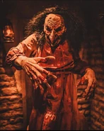 MonstruosThulupucciVillainOnline001.jpeg (497 KB) Tlahuelpuchi featured in the Monstruos: The Monsters of Latin America haunted house during Halloween Horror Nights 2023 (Hollywood) Image from Villain_Online on Instagram