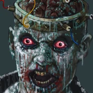 A concept art of the super soldier zombies in the haunted house drawn by Lucas Culshaw