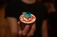 Evil eyeball Cupcake. Image From rwsentosablog.com