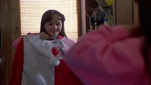 Jamie chooses the clown costume