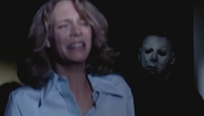 Michael sneaks up on Laurie