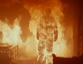 Michael Myers on fire