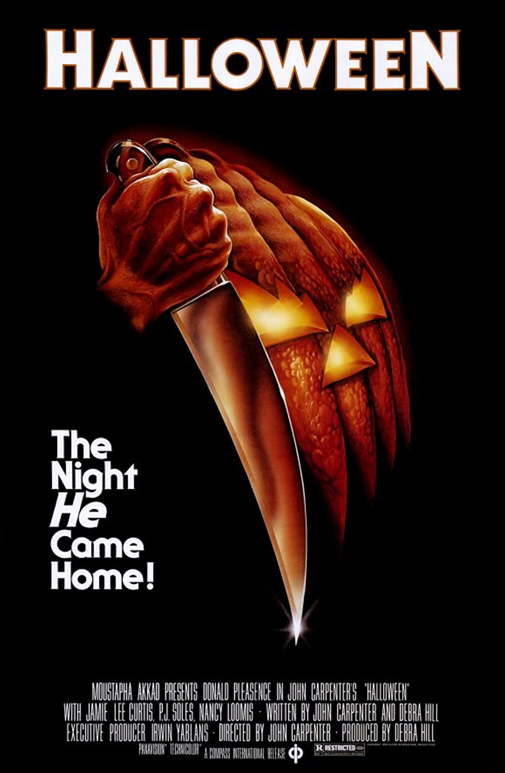 1978 Halloween Movie Poster Print  Michael Myers  Laurie Strode