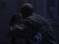 Loomis and Jamie hug