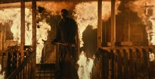 Michael preparing to take out the firefighters