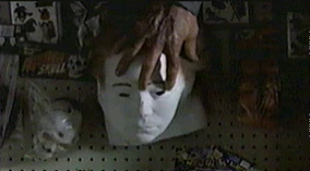 Michael steals the mask