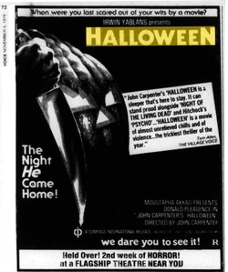 Ad, , Nov. 6, 1978: only known, published window for date of film's New York City premiere ("Held over..