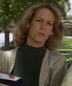 Jamie Lee Curtis, in her feature film debut, plays Laurie Strode, the heroine of the film.