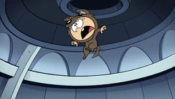 Lily in midair