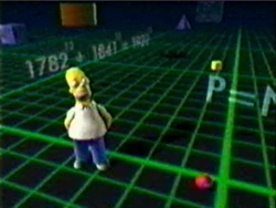 Homer in the 3rd dimension ("Did anybody see the movie ?")