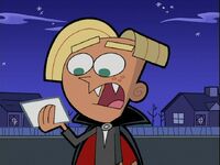 Chester McBadbat as a vampire