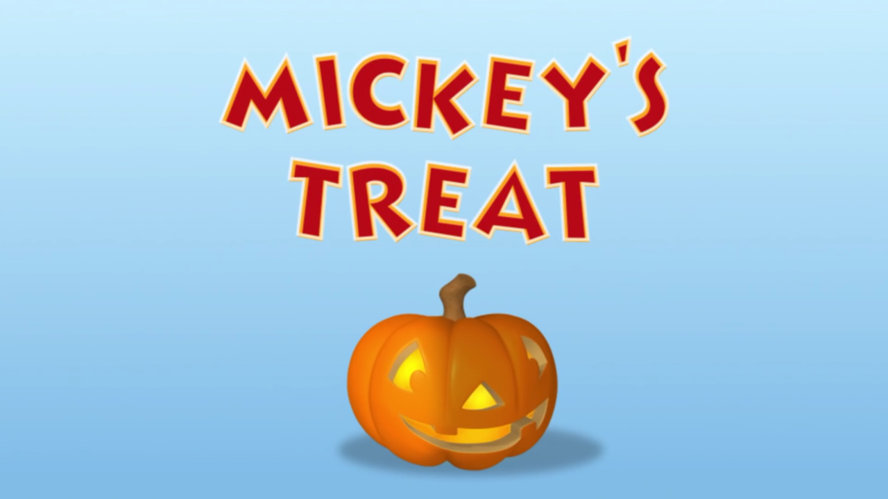 Mickey Mouse Clubhouse DVD poster: Mickey's Treat [Disney] Halloween