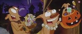 CatDog trick-or treating