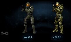 Comparaciones del Jefe Maestro en Halo 3 y Halo 4