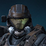 The ODST helmet from Halo: Reach with the CBRN/HUL attachment.