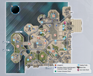 A map of the level.