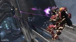 Red Spartan in EVA armor vs Blue Spartan in CQB armor.