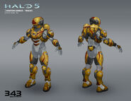 Concepto de la Armadura Tracer en Halo 5: Guardians