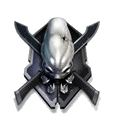 The Elite skull featured for Legendary difficulty in the Halo Trilogy.