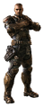 A full body render of Sgt. John Forge.