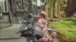 An EOD Spartan assassinating an Enforcer Spartan in Halo 4 War Games.