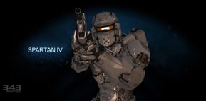 Modelo de un Spartan IV de Halo 4