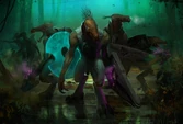 Concept art of the Kig-yar for Halo Wars.