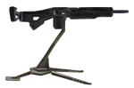 Render of a side view for the portable M247 GPMG.