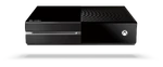 The Xbox One top-front view
