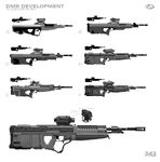 Concept Art of the M395 Designated Marksman Rifle.