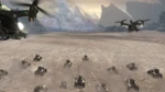 A large UNSC convoy, about to engage Covenant ground forces.