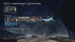 The Halo 2: Anniversary custom game menu.