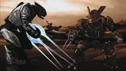 Sangheili und Jiralhanae im direkten Kampf.