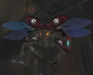 Un Drone Rojo Mayor con Rifle de Plasma Brute