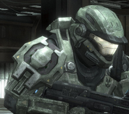 The original model for the FJ/PARA shoulder piece, in the Halo: Reach Multiplayer Beta. (Now called the UA/MULTI-THREAT.)