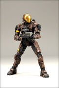 The brown EVA Spartan. This figure is a Toys R Us exclusive.