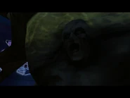 Capitán Keyes siendo asimilado por el Proto-Gravemind