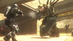 An ODST fighting a Hunter on the Halo 3: ODST Firefight map, Uplift Reserve.