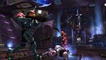 A multiplayer match on Heretic