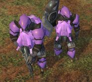 A Squad of Jiralhanae with the Jump Pack upgrade in Halo Wars.